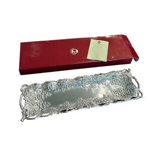 NWT Arthur Court Oblong Grape Tray NEW IN BOX